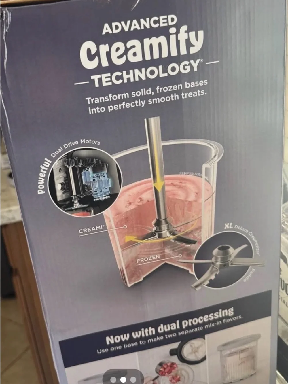 Ninja Creami XL Deluxe Ice Cream & Frozen Treat Maker - Black and Silver